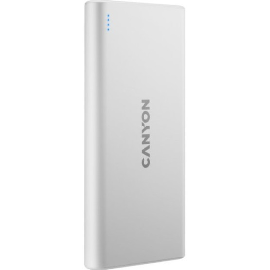 Зовнішній портативний акумулятор Canyon PB-106 10000mAh White (CNE-CPB1006W)