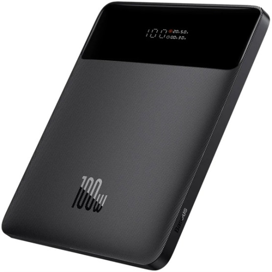 Зовнішній портативний акумулятор Baseus Blade Digital Display 20000mAh Black