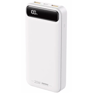 Зовнішній портативний акумулятор Remax RPP-521 20000mAh White 20W Bole