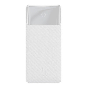 Зовнішній портативний акумулятор Baseus Bipow Digital Display Overseas Edition 30000mAh 15W White