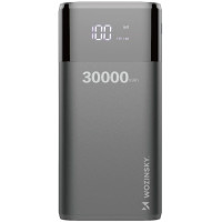 Внешний портативный аккумулятор Wozinsky Powerbank 30000mAh Li-ion Black 20W (WBP-001BK)