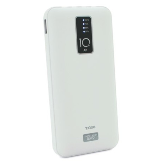 Зовнішній портативний акумулятор Power Way TX-108 10000mAh White