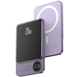 Зовнішній портативний акумулятор Infinity Power Bank Q9 MagSafe 5000 mAh Purple 20W
