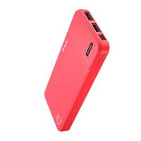 Зовнішній портативний акумулятор Tracer Powerbank 10000 MAH 2A SLIM Red (TRABAT46959)