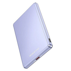 Зовнішній портативний акумулятор Borofone BJ50 Leader 5000mAh Purple