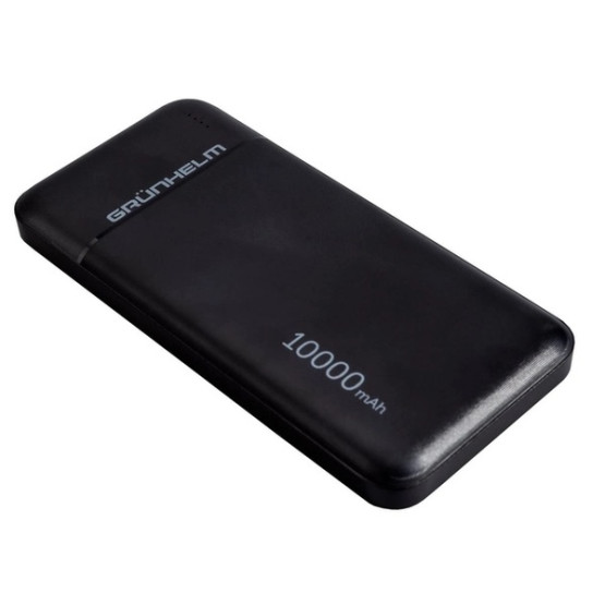 Зовнішній портативний акумулятор Grunhelm GP-26AB 10.000 mAh Black