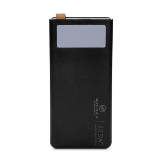 Зовнішній портативний акумулятор Kraft KPB-2320FCL 20000 mAh Black 22.5W