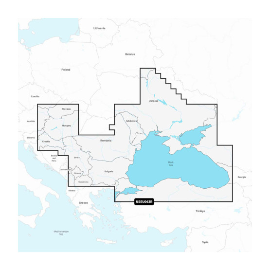 Карта Garmin Navionics+ NSEU063R, Чорне та Азовське моря