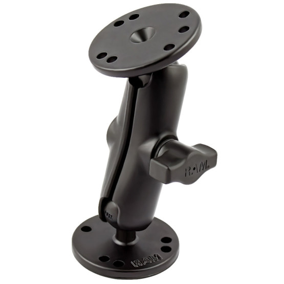 Крепление RAM Mounts Universal Double Ball Mount with Two Round Plates - B Size Medium RAM-B-101U