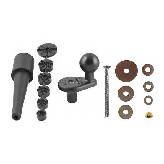 Кріплення RAM Mounts Motorcycle Fork Stem Ball Base with Rubber Expansion Plug RAM-B-342U